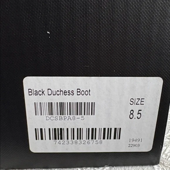 THURSDAY BOOTS - DUCHESS IN BLACK 8.5 NEW - Picture 6 of 8
